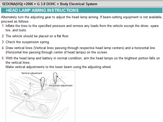 download KIA Sedona workshop manual