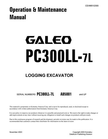 download KOMATSU PC130 6K Hydraulic Excavator Operation able workshop manual