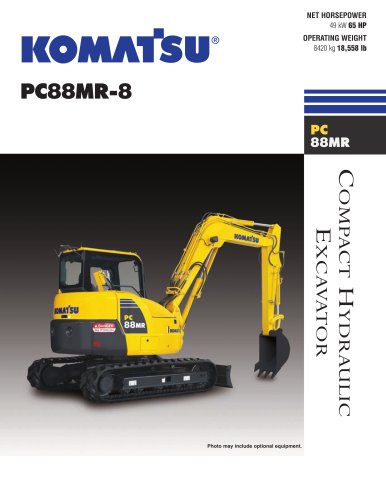 download KOMATSU PC88MR 8 Hydraulic Excavator able workshop manual