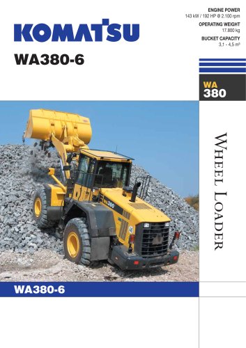 download KOMATSU WA380 1 Wheel Loader + Operation able workshop manual