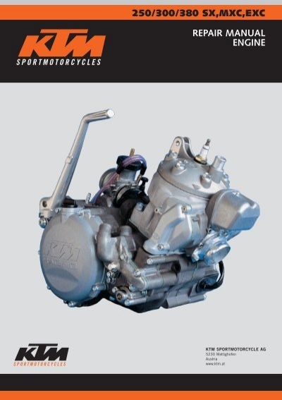 download KTM 250 300 380 SX MXC EXC Motorcycle Engine able workshop manual