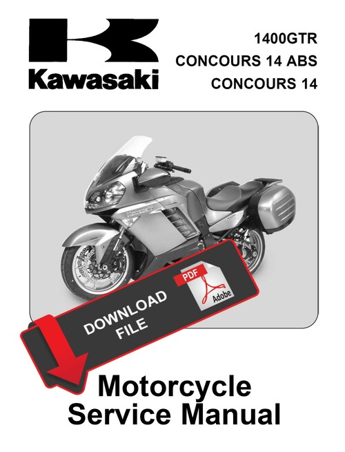 download Kawasaki 1400GTR Motorcycle able workshop manual