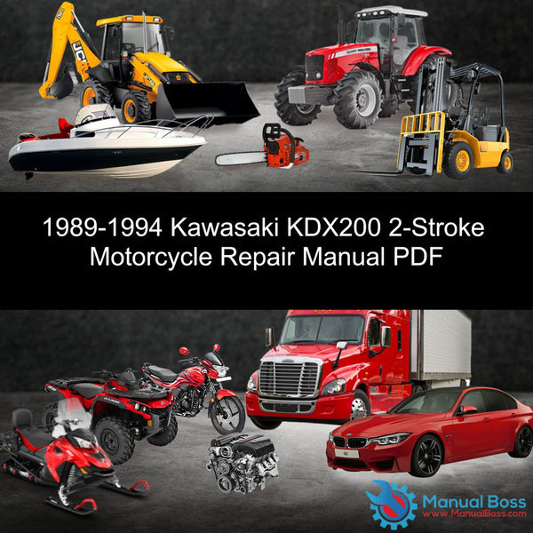 download Kawasaki KDX200 2 Stroke Motorcycle able workshop manual