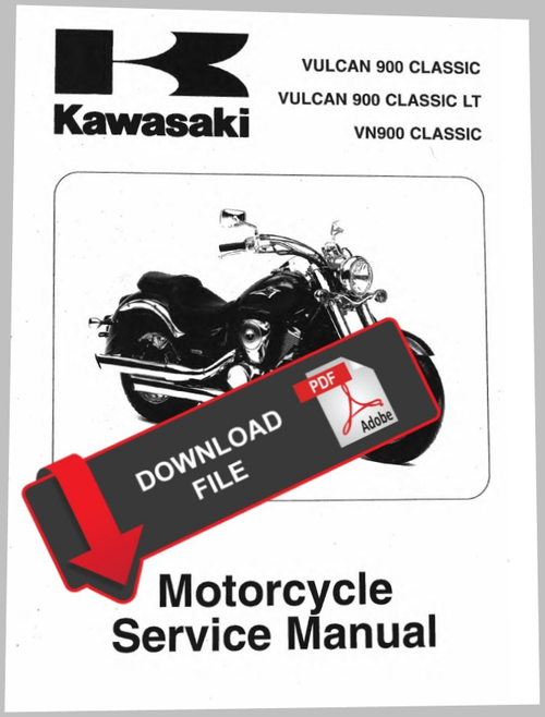 download Kawasaki Vulcan 900 Classic LT Motorcycle able workshop manual