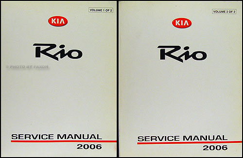 download Kia Rio First workshop manual
