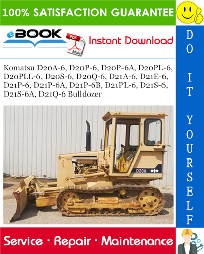 download Komatsu D20PL 6 Bulldozer able workshop manual