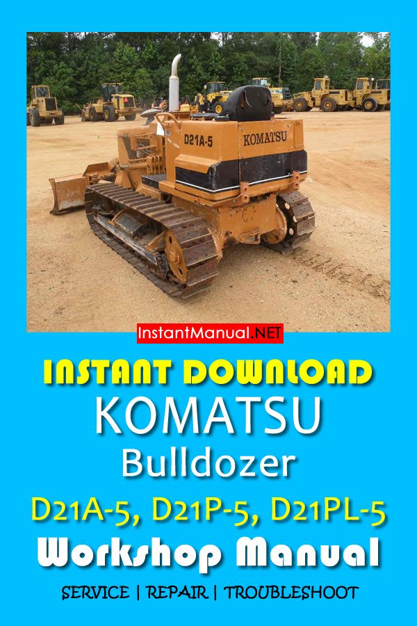 download Komatsu D21A 7 Bulldozer able workshop manual
