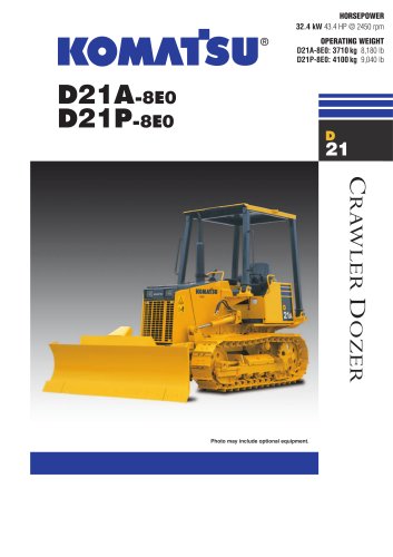 download Komatsu D21P 5 Bulldozer able workshop manual
