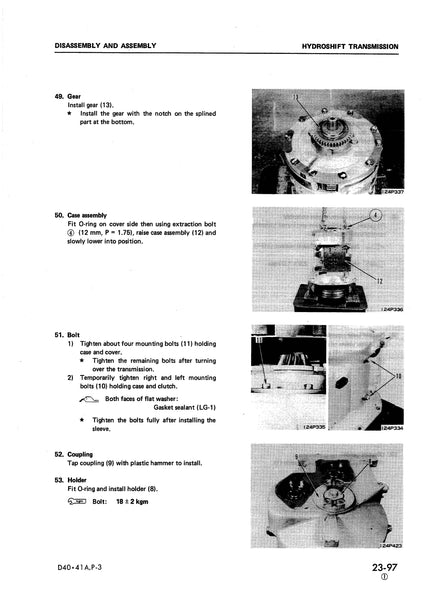 download Komatsu D41A 3 D41A 3A Bulldozer able workshop manual