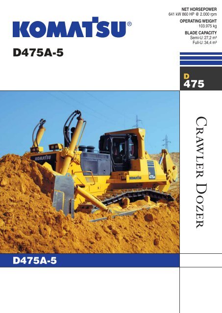 download Komatsu D475A 3 able workshop manual