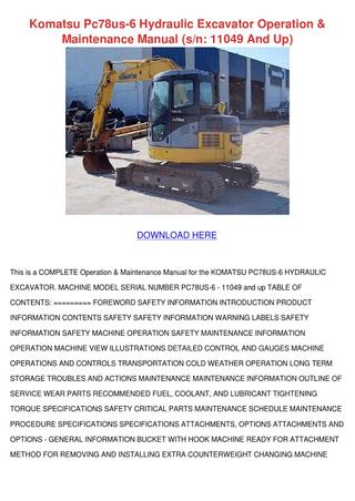 download Komatsu D58P 1 Bulldozer able workshop manual