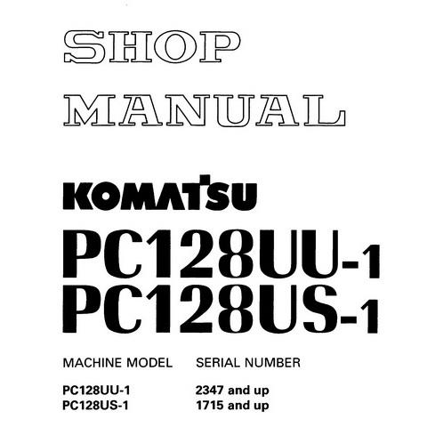 download Komatsu PC128UU 2 Hydraulic Excavator able workshop manual