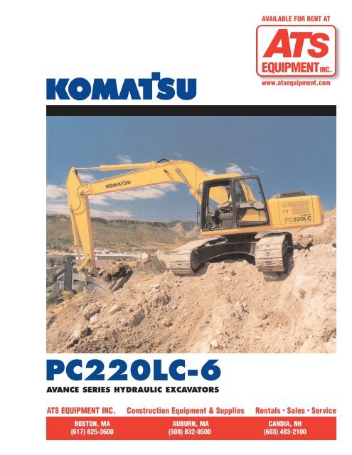 download Komatsu PC220LC 6 STD Excavator able workshop manual