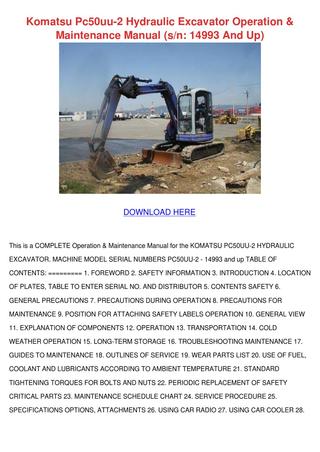 download Komatsu PC30 7 PC40 7 PC45 7 Operation Excavator able workshop manual
