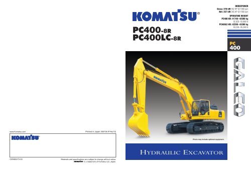 download Komatsu PC400 6 PC400LC 6 PC450 6 PC450LC 6 Hydraulic Excavator able workshop manual