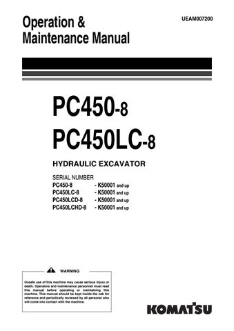 download Komatsu PC400 6 PC400LC 6 PC450 6 PC450LC 6 Hydraulic Excavator able workshop manual