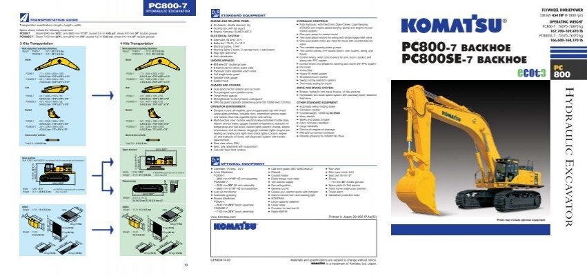 download Komatsu PC750 7 PC800 7 operation able workshop manual