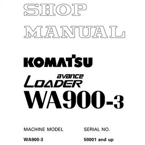download Komatsu WA900 3 Wheel Loader able workshop manual