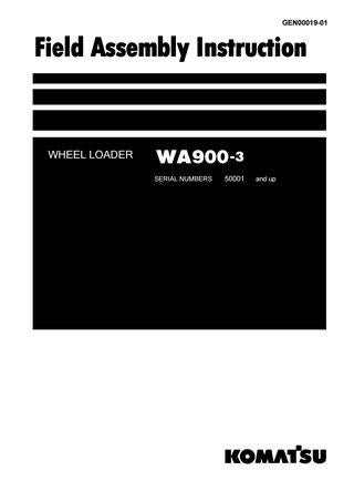 download Komatsu WA900L 3 Wheel Loader SN 5 up able workshop manual