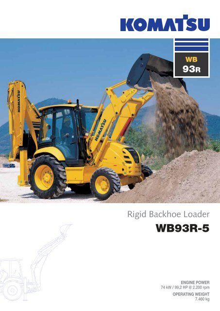 download Komatsu WB93R 5 Backhoe Loader able workshop manual