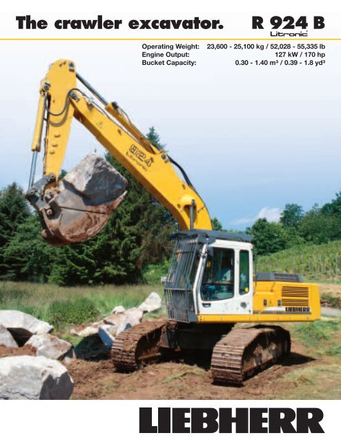 download LIEBHERR 924B LI COMPACT TRACKED Excavator able workshop manual