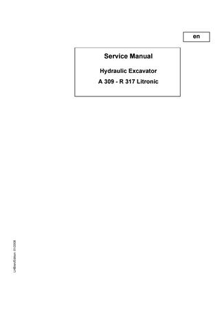 download LIEBHERR A312 LITRONIC Excavator Instructions  3 able workshop manual