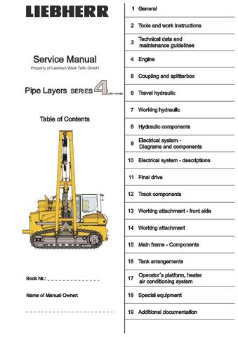 download LIEBHERR A312 Litronic Hydraulic Excavator Operation able workshop manual