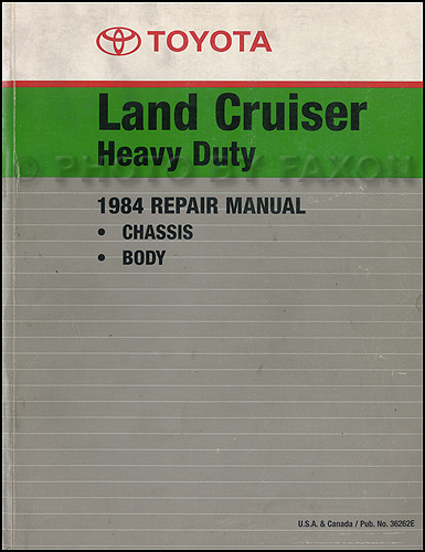 download Land Cruiser Heavy Duty workshop manual