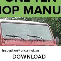 workshop manual