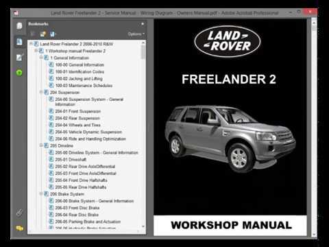 download Land Rover FREELandER workshop manual