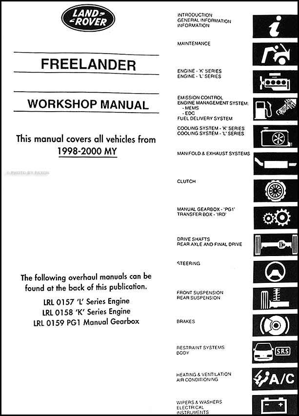 download Land Rover Freelander Manual workshop manual