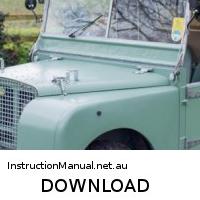 download Land Rover SERIE 1 1948 workshop manual