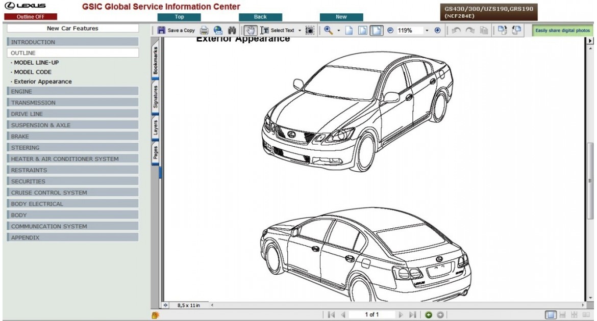 download Lexus GS430 workshop manual