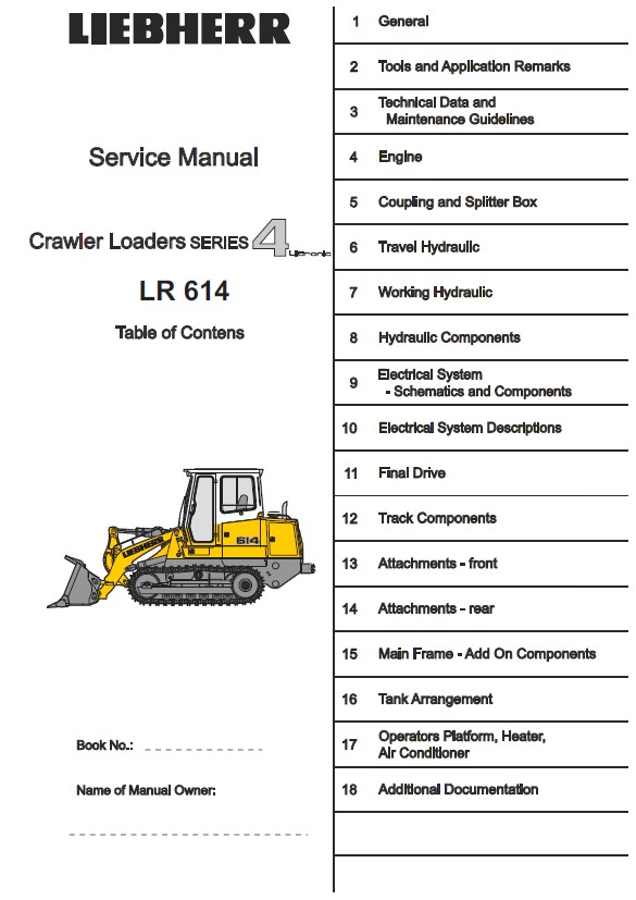 download Liebherr LR 624 634 Crawler Loader 4 Litronic able workshop manual