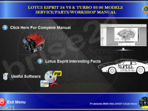 download Lotus Esprit S4 V8 workshop manual