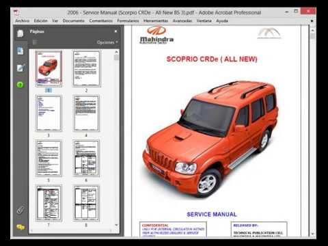 download MAHINDRA SCORPIO CRDe workshop manual