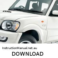 download MAHINDRA SCORPIO Vlx Sle Lx workshop manual