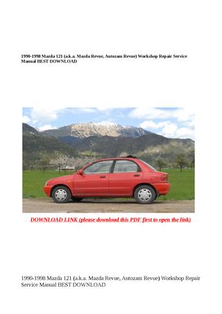 download MAZDA 121 REVUE able workshop manual