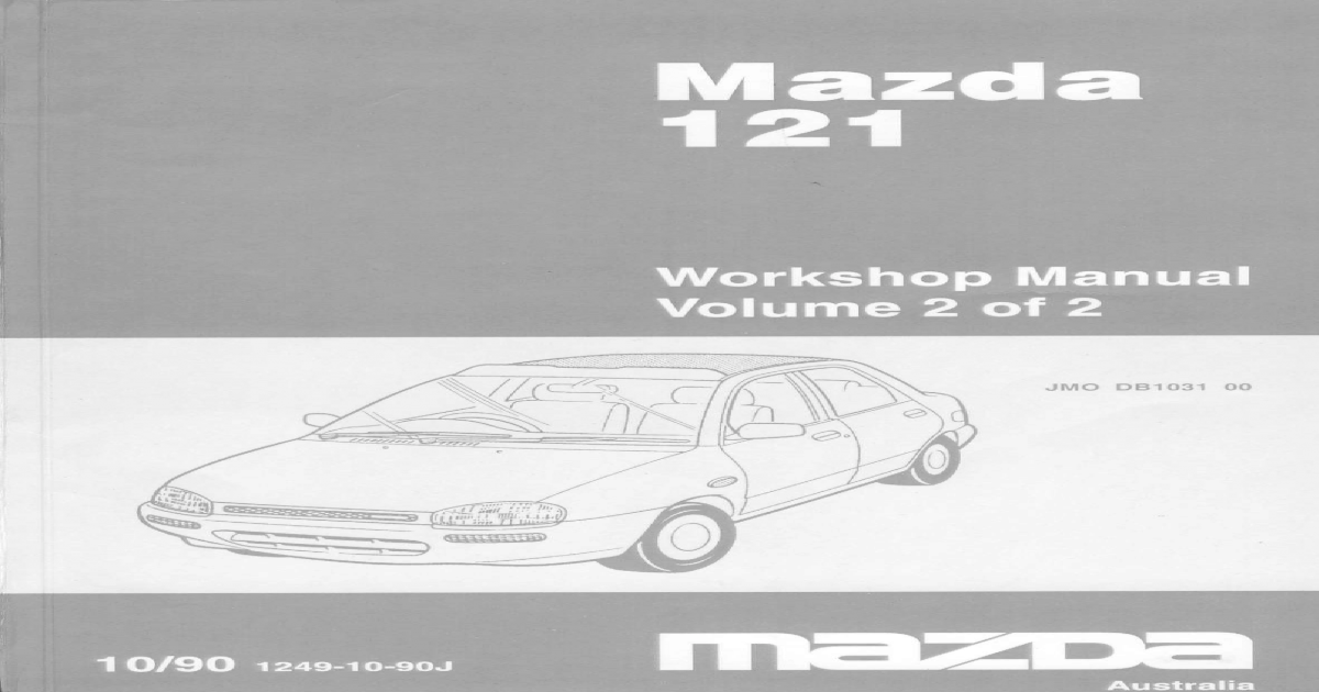 download MAZDA 121 workshop manual