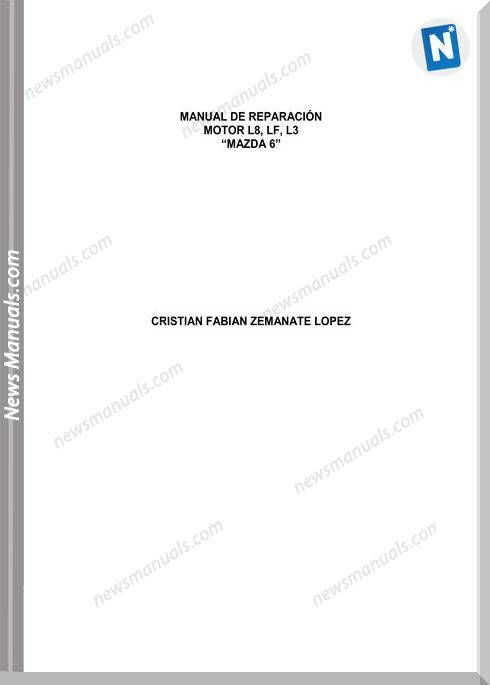 download MAZDA 6 Engine L8 LF L3 workshop manual