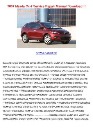 download MAZDA RX2 RX3 RX 2 RX 3 71 77 workshop manual