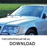 download MERCEDES BENZ 124 COUPE E320 3.2L workshop manual