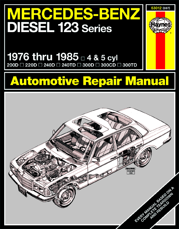 download MERCEDES BENZ W123 200D 240D 240TD 300D 300TD to workshop manual