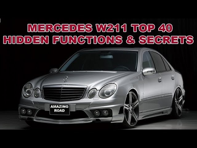 download MERCEDES E Class W211 workshop manual