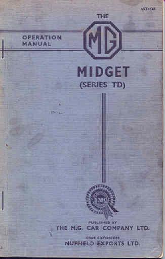 download MG Midget TD workshop manual