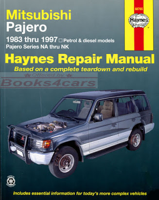 download MITSUBISHI MONTERO SHOGUN PAJERO workshop manual