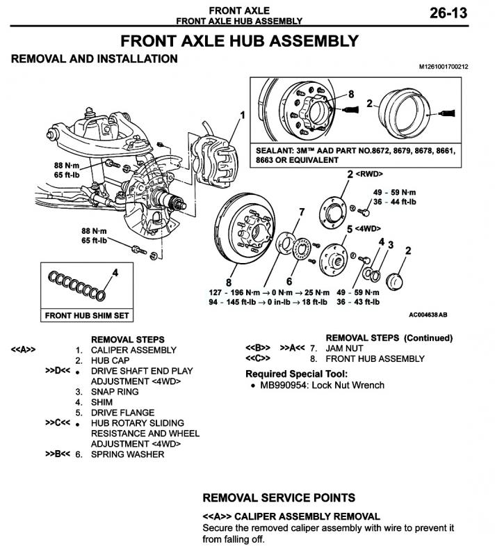 download MITSUBISHI MONTERO workshop manual