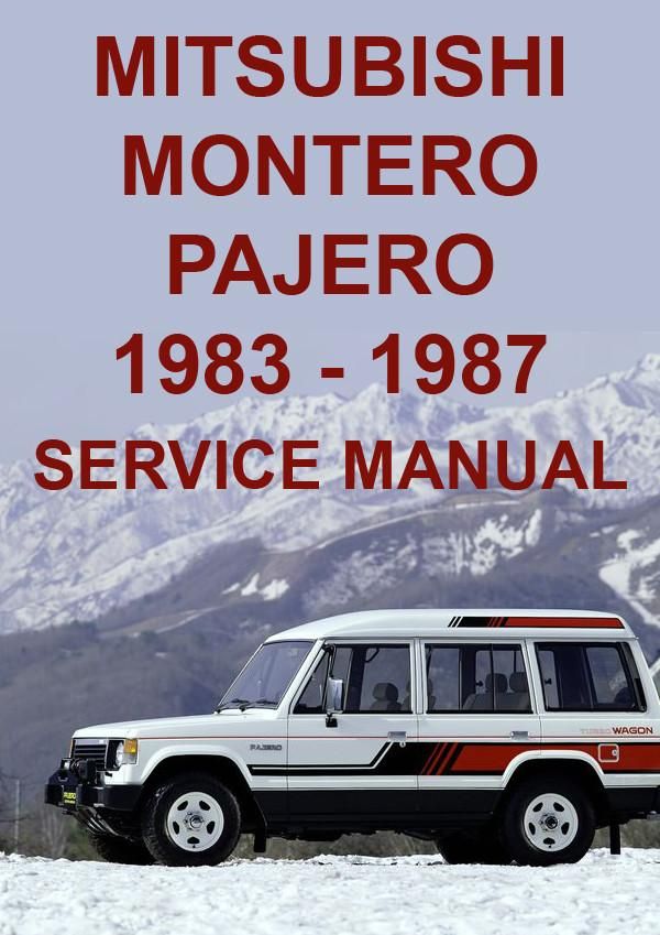 download MITSUBISHI MONTERO workshop manual