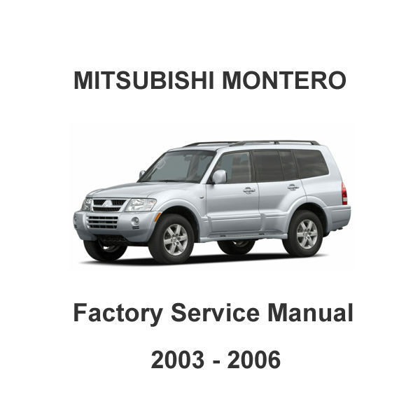 download MITSUBISHI MONTERO workshop manual