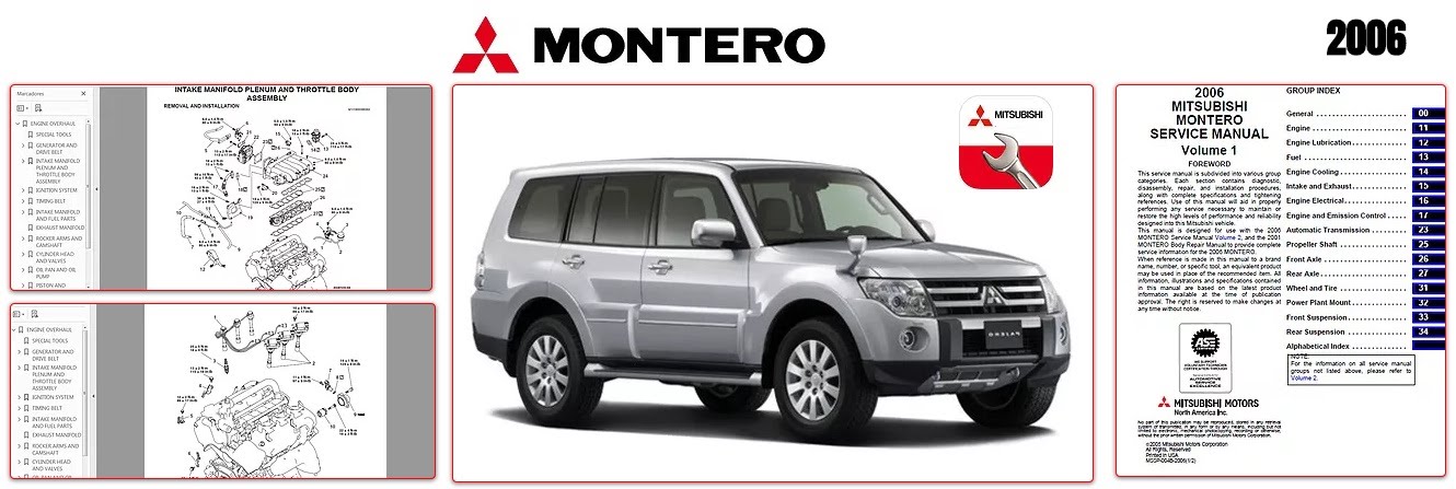 download MITSUBISHI PAJERO Manuals workshop manual